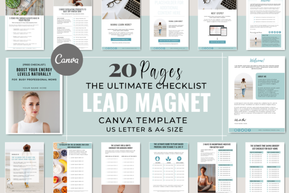 A Pastel Blueprint: The Canva Lead Magnet Template for Coaches