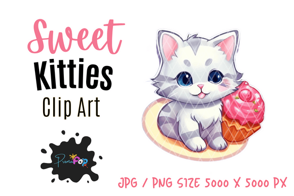 Adorable Sweet Kitties Clip Art for Creative Projects