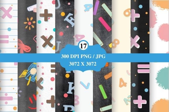 Back to School Digital Paper: Design Assets for Educators