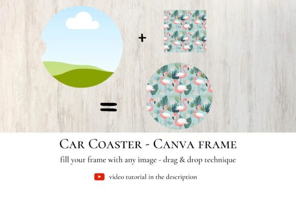 Car Coaster - Canva Frame: Your Go-To Design Asset