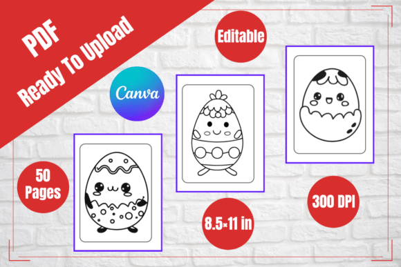 Charming Kawaii Easter Egg Coloring Pages for All Ages