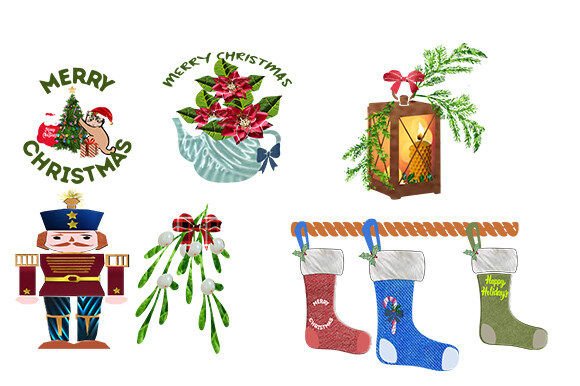 Christmas Clipart Set 2: Festive Design Assets for Creators