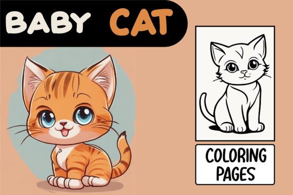 Cute Kittens Cartoon Baby Cat Coloring: Creative Uses