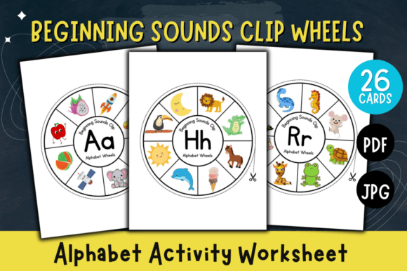 Engage Young Learners with Beginning Sounds Clip Wheels