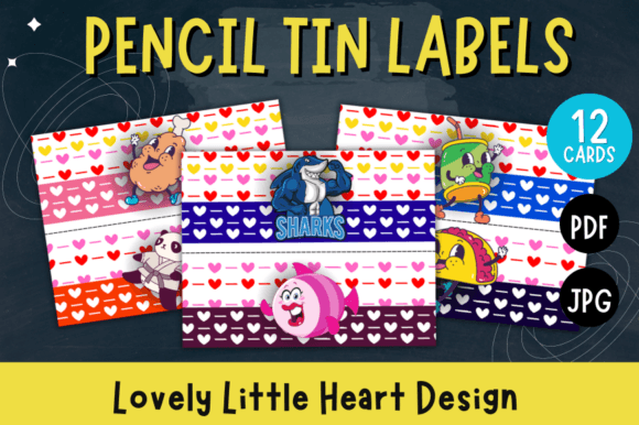 Pencil Tin Labels: A Printable Design for Everyday Organization