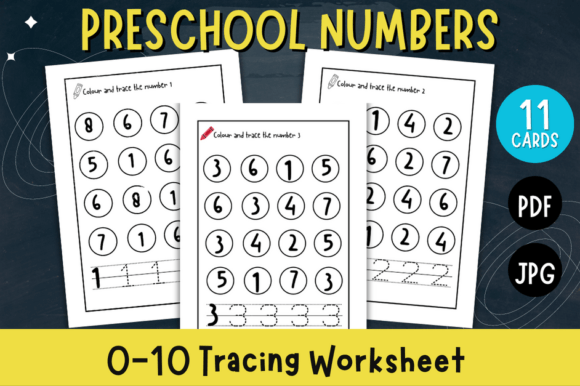 Preschool Numbers 0-10 Tracing Worksheet: A Foundational Design Asset