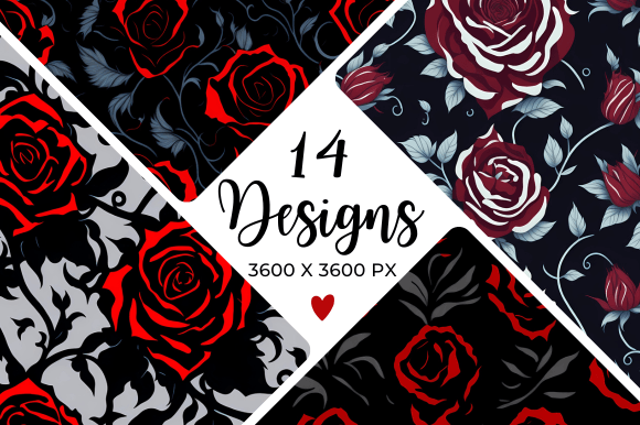 Red Roses Digital Paper: Elevate Your Creative Projects